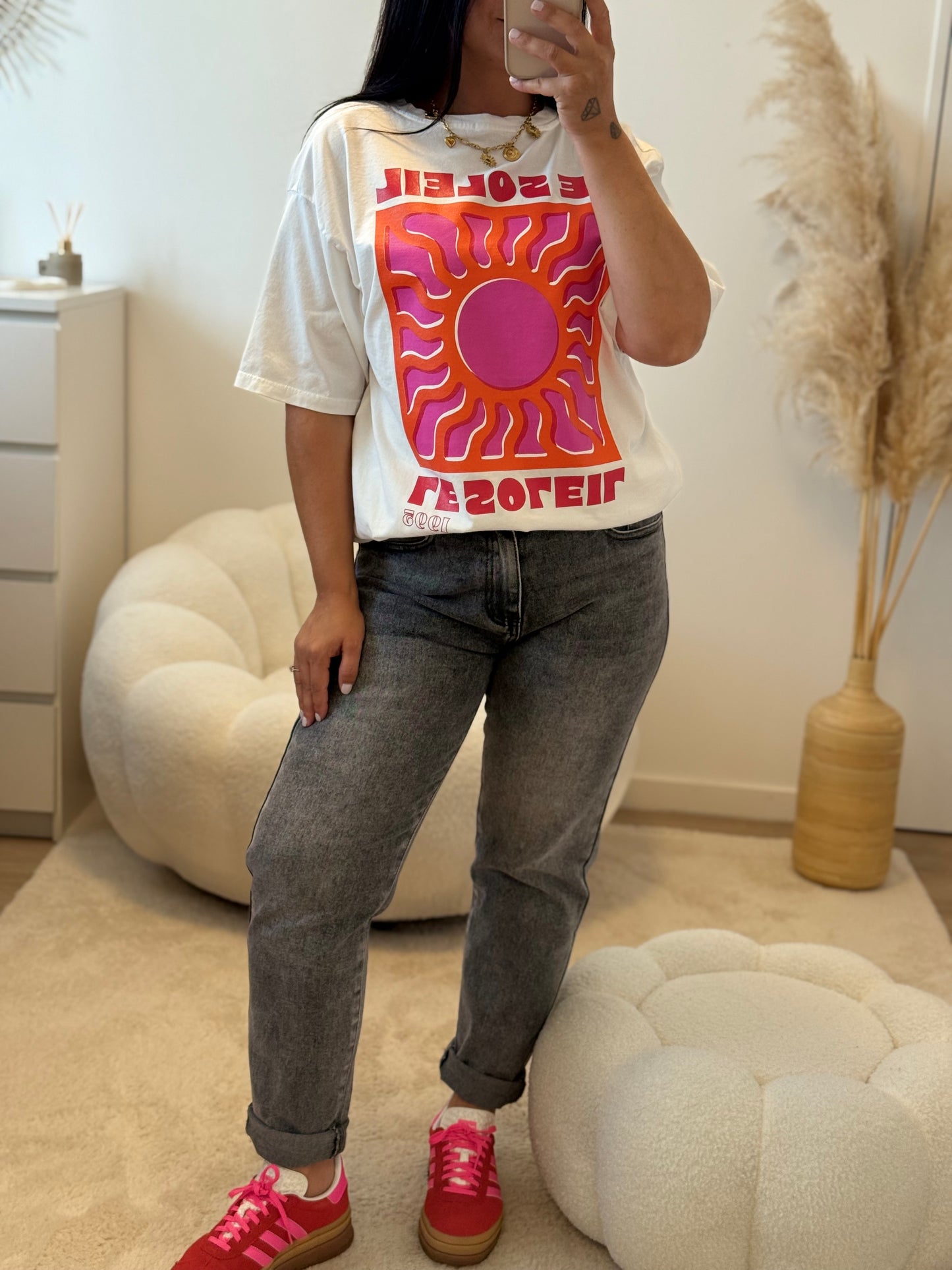 T-shirt soleil blanc