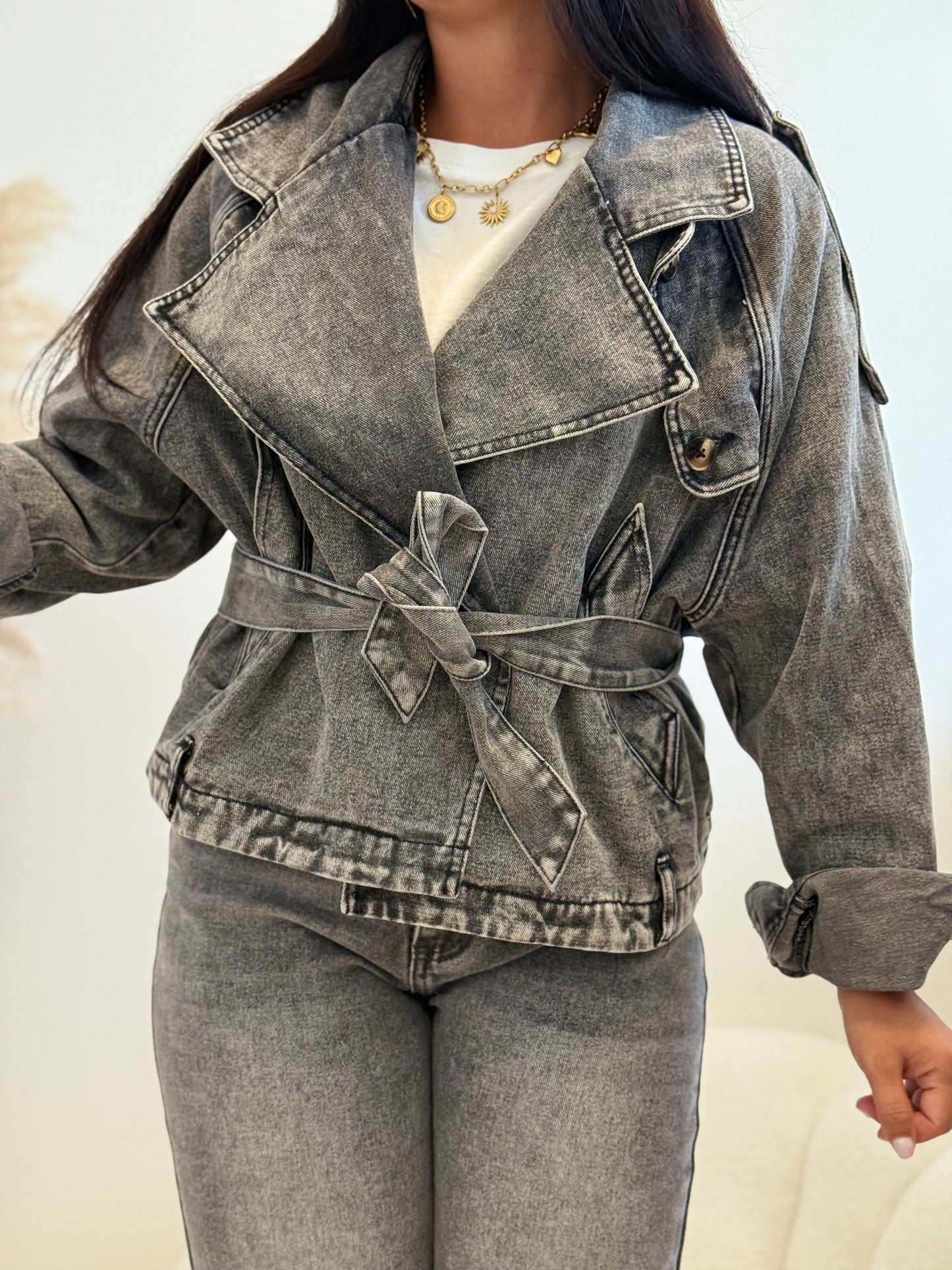 Perfecto jean gris