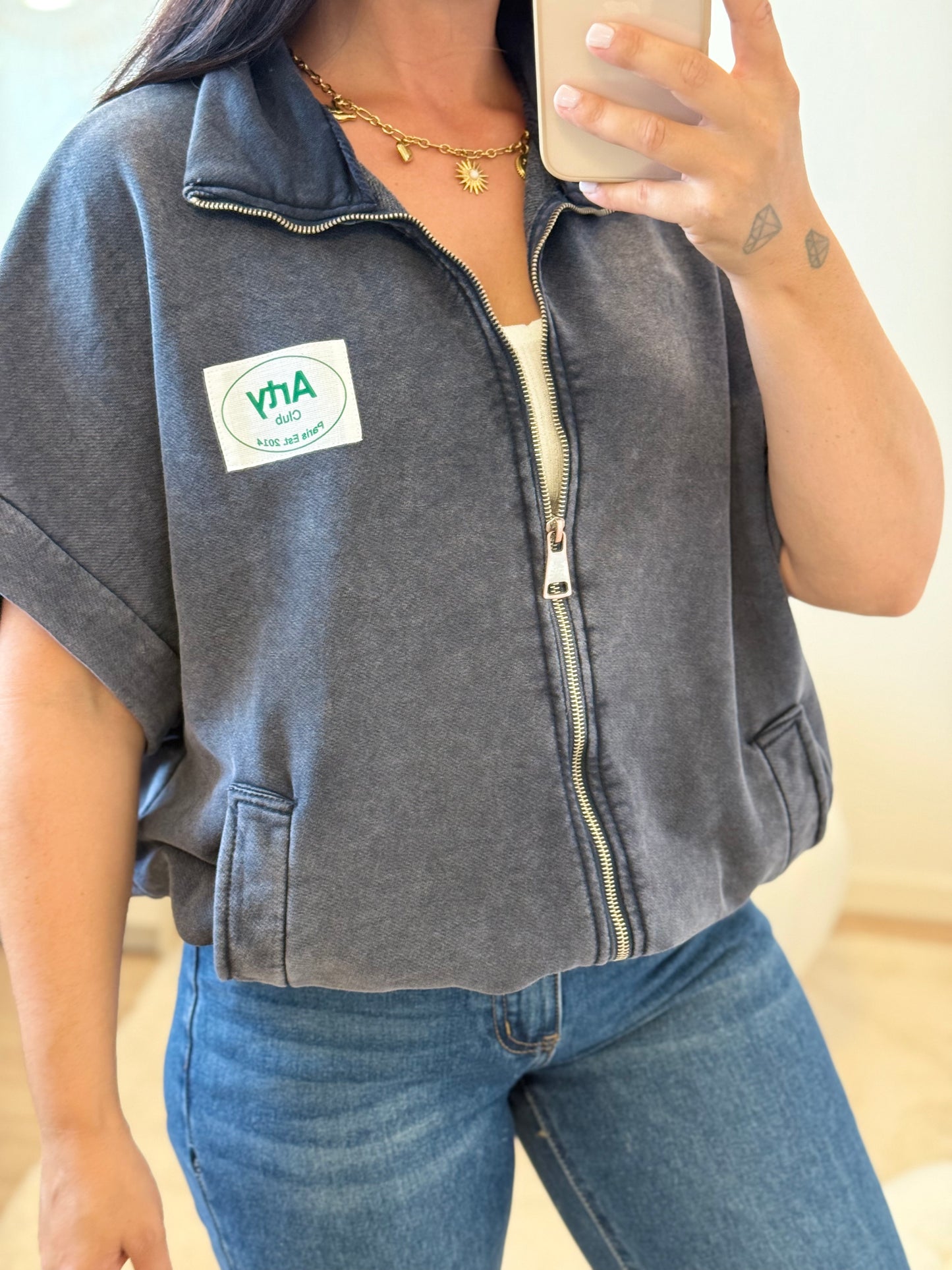 Veste manche courte