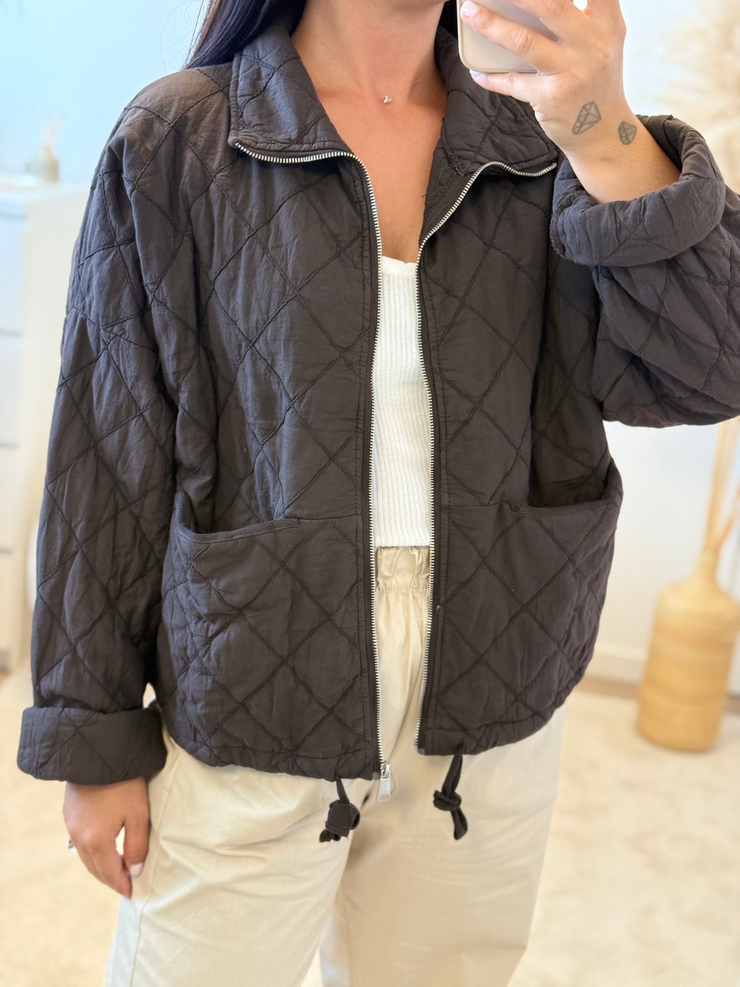 Veste matelassée choco