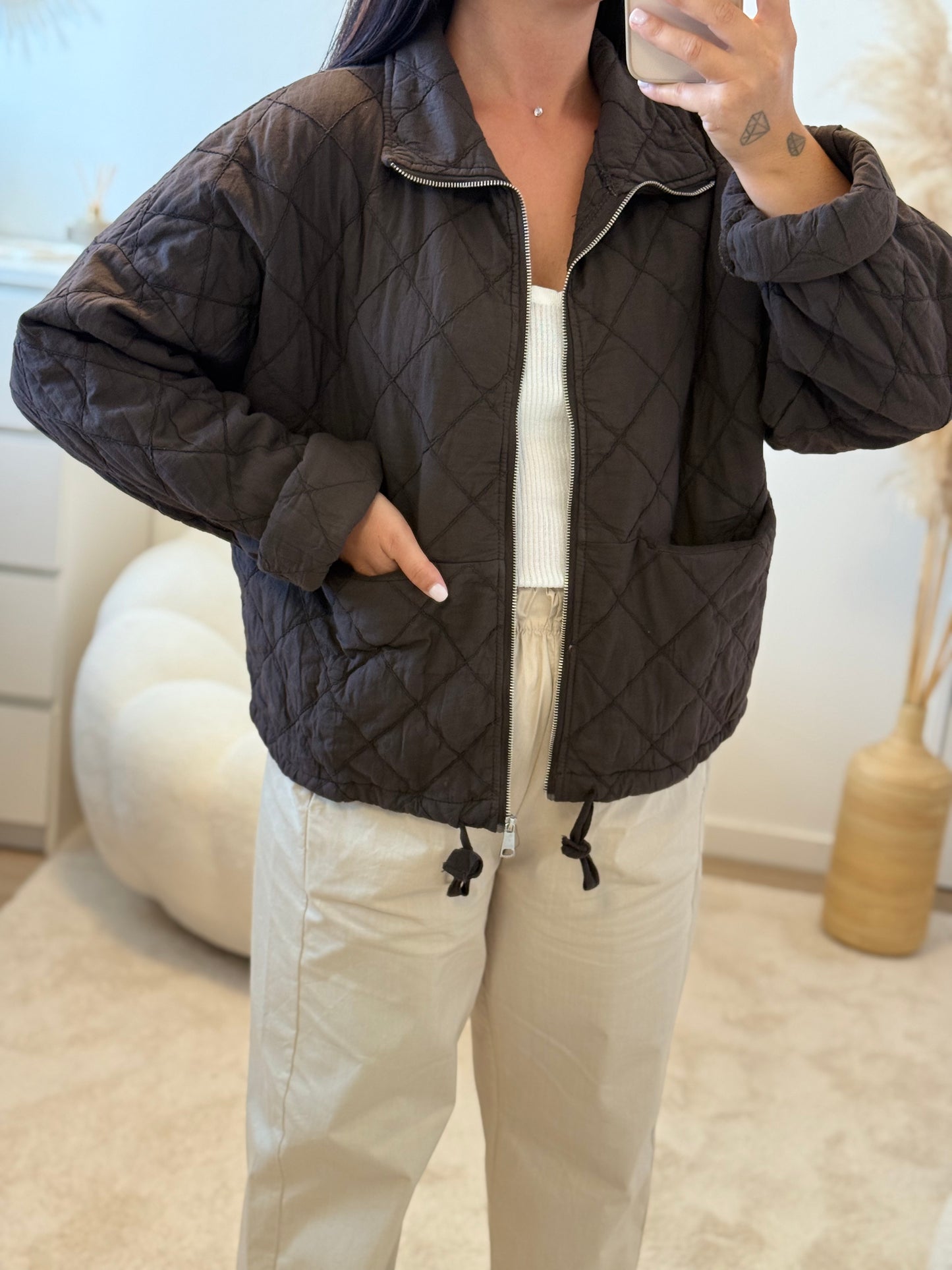 Veste matelassée choco