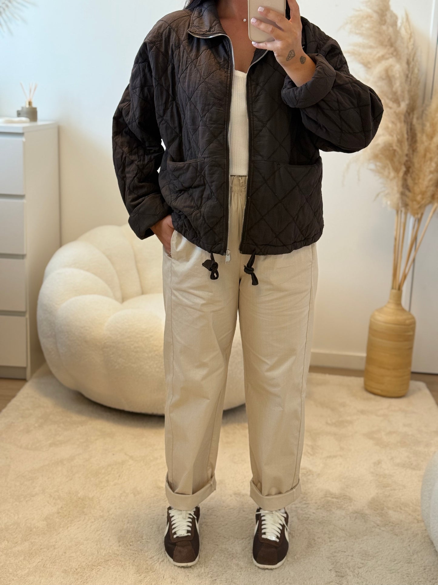 Veste matelassée choco