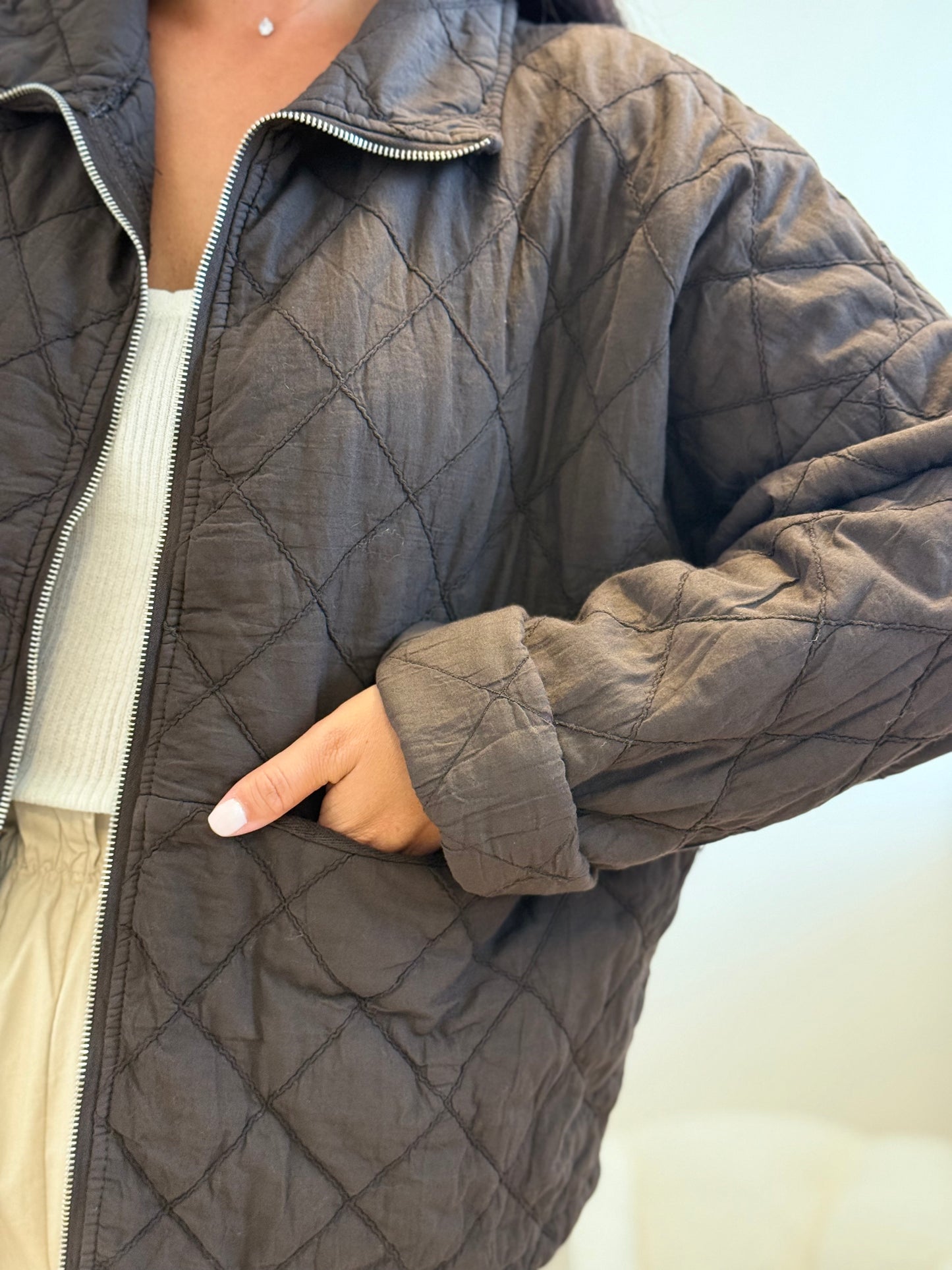 Veste matelassée choco