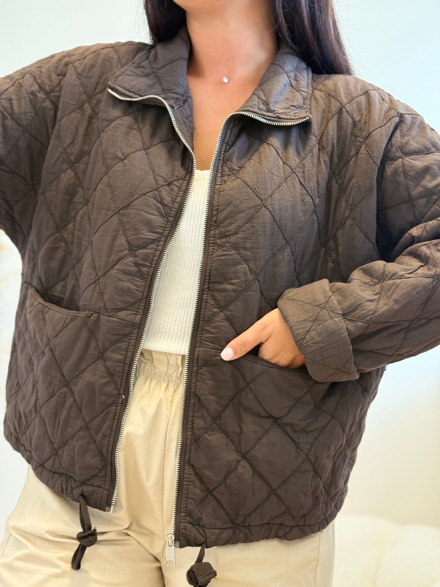 Veste matelassée choco