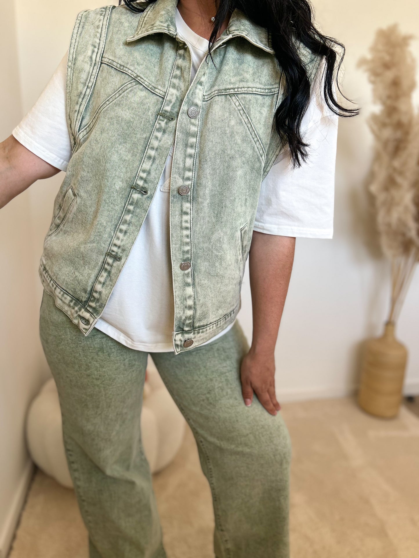 Veste sans manche olive