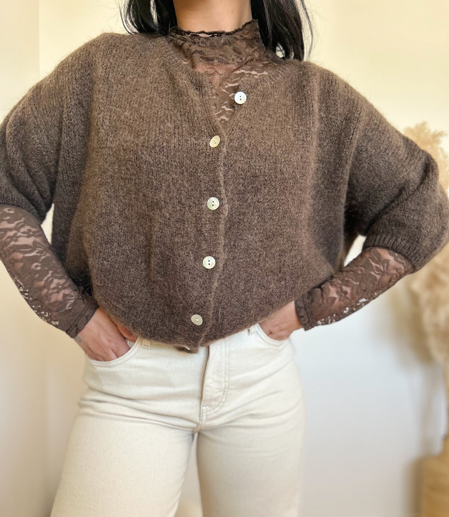 Gilet manche courte choco