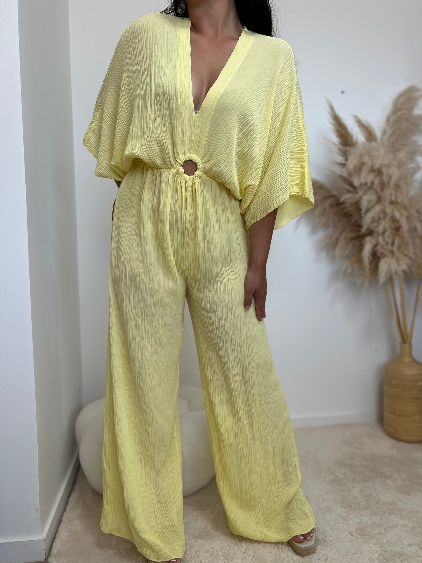 Combinaison fluide jaune