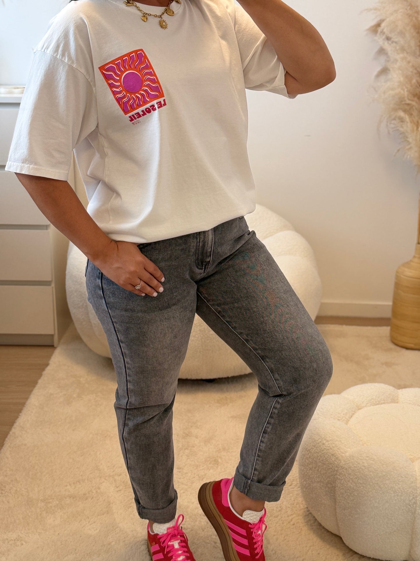 T-shirt soleil blanc