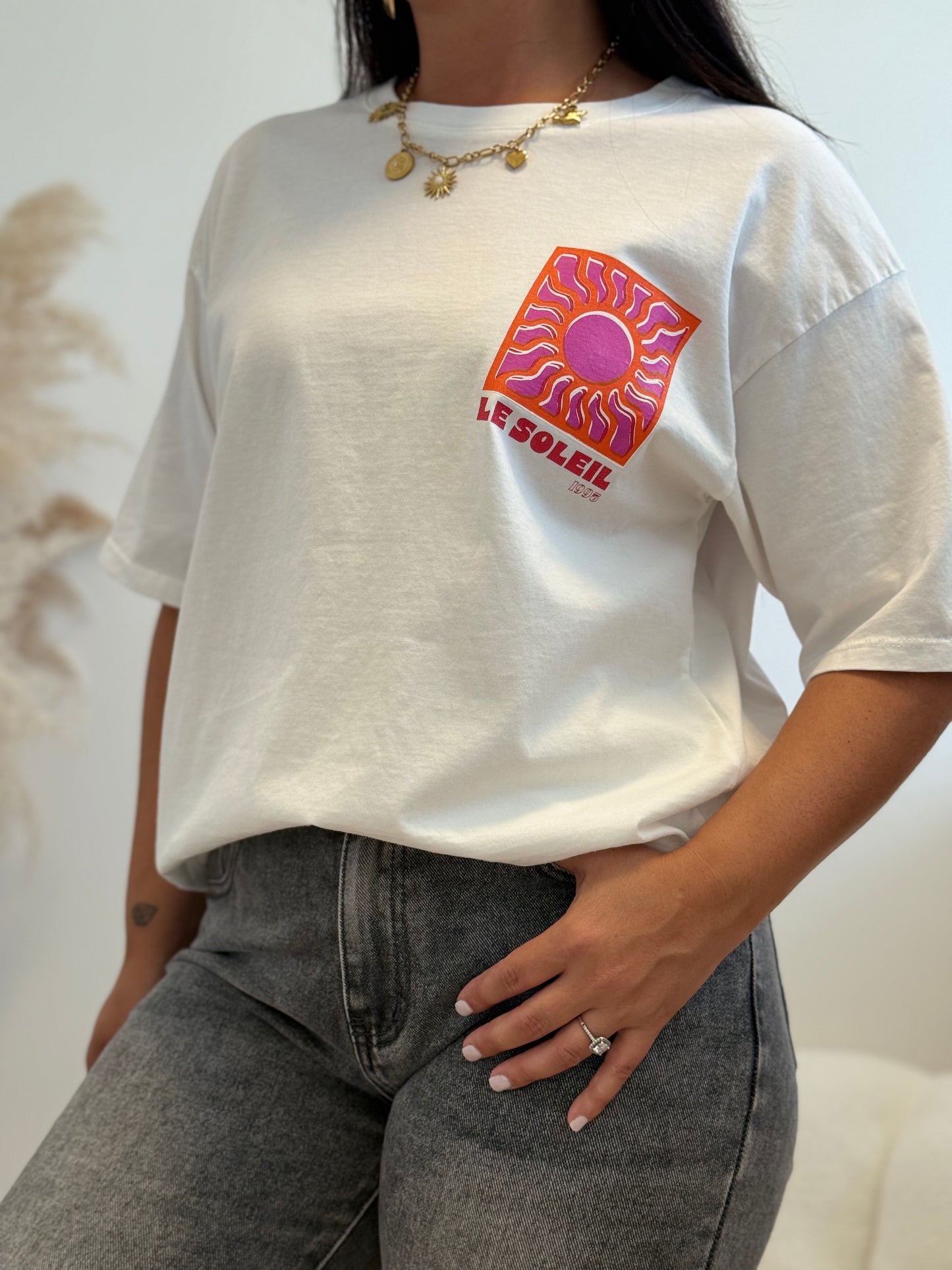 T-shirt soleil blanc