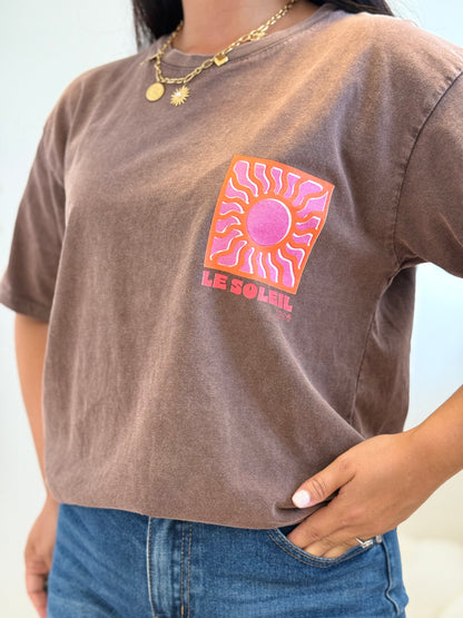 T-shirt soleil choco