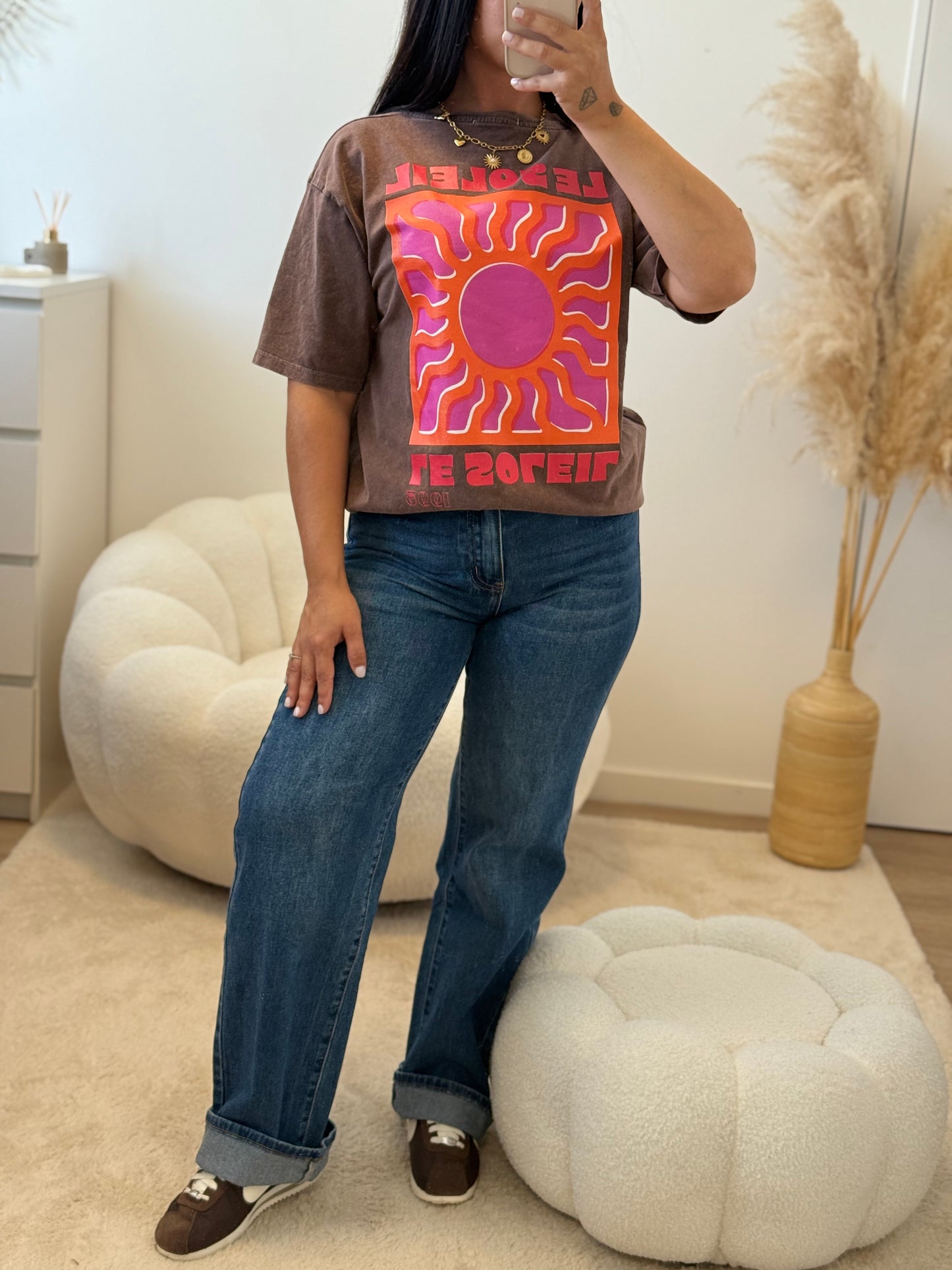 T-shirt soleil choco