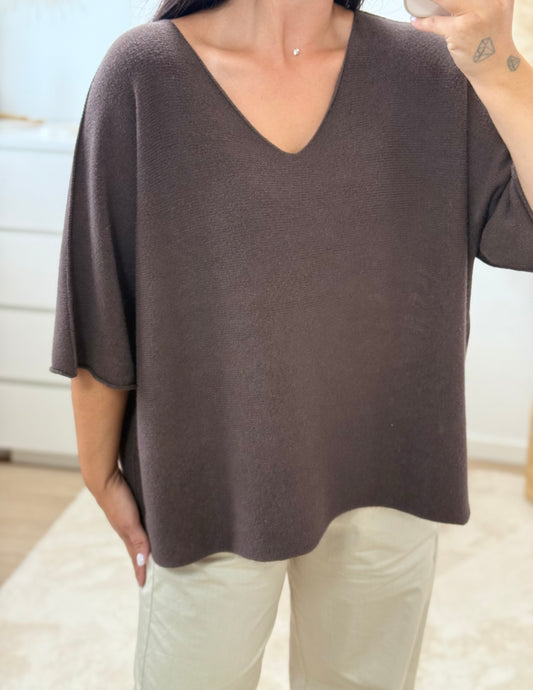 Pull manche courte choco