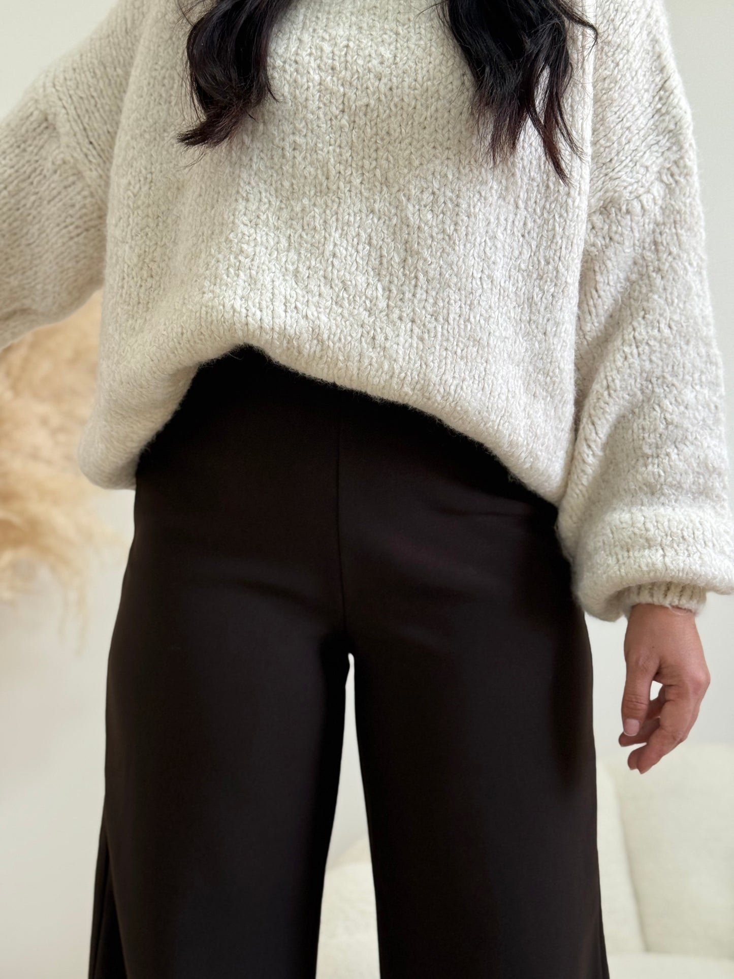 Pantalon confort marron