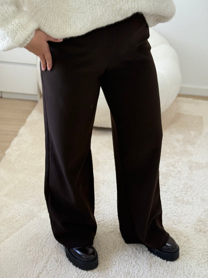 Pantalon confort marron