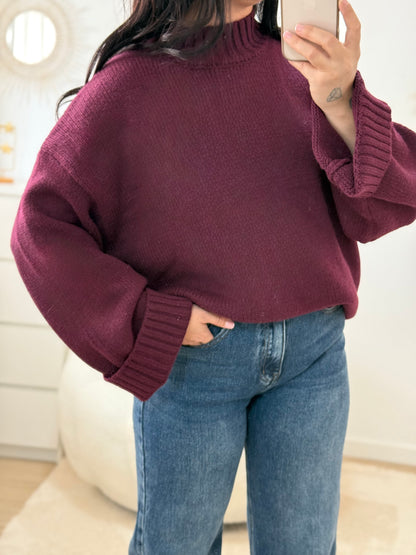 Pull bordeaux