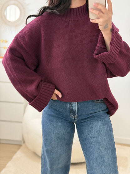 Pull bordeaux