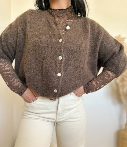 Gilet manche courte choco