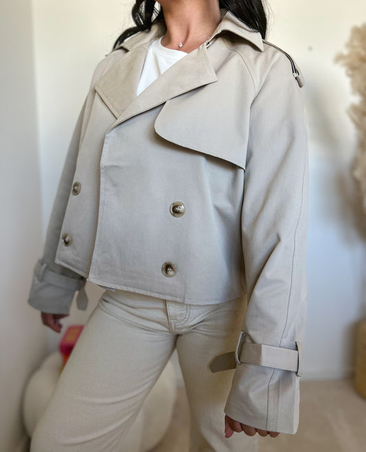 Trench court beige