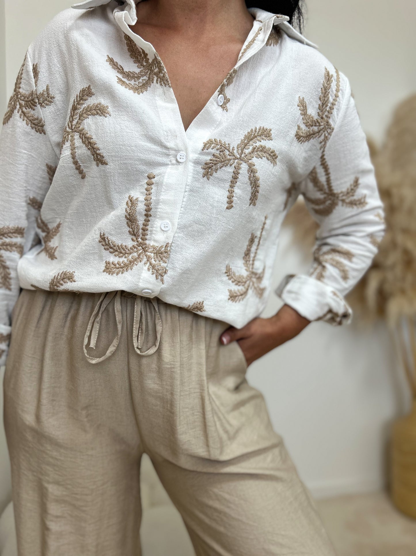 Chemise palmier