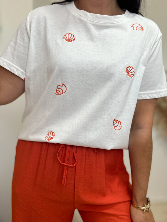 T-shirt coquillage