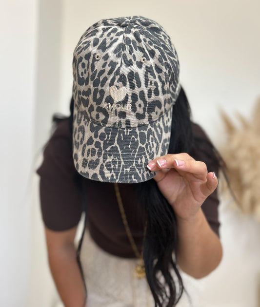 Casquette amour léopard
